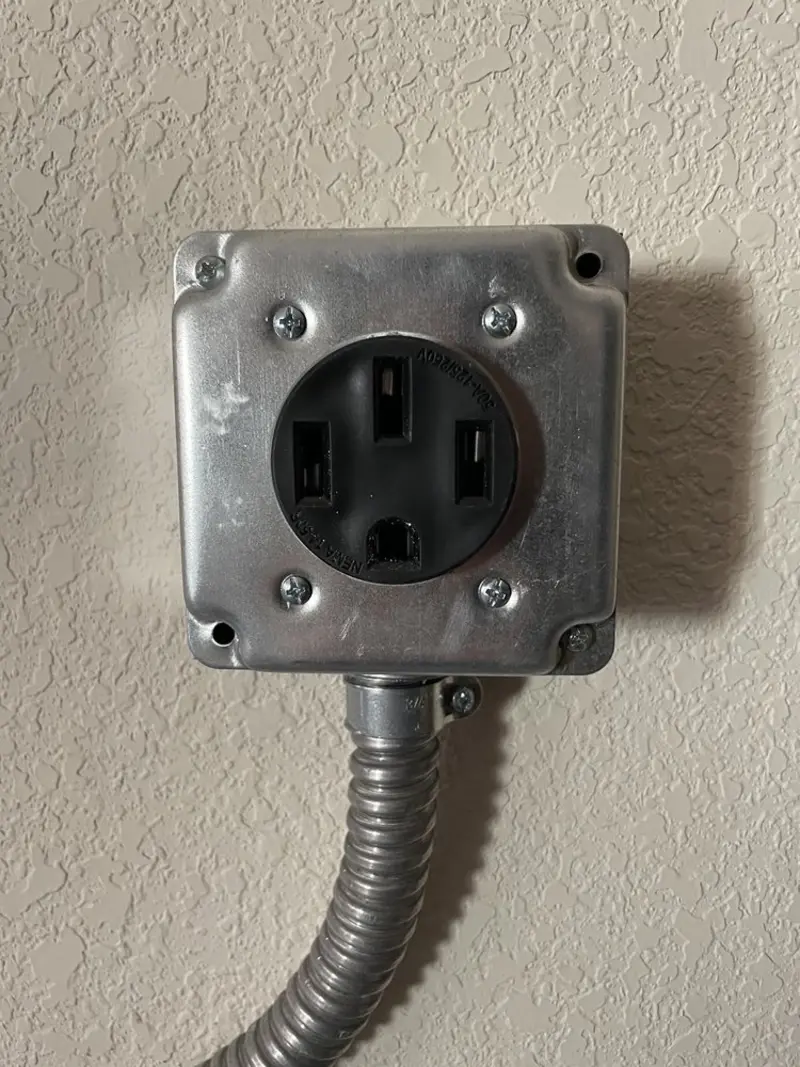NEMA 14-50 outlet installed for Smart Home Electrical in Colden
